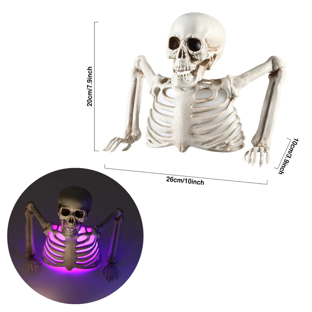 Halloween Decorations - Glowing Skull Skeleton