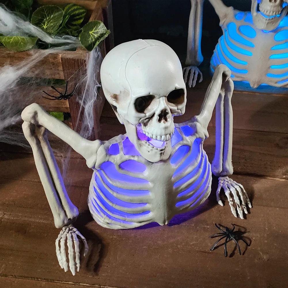 Halloween Decorations - Glowing Skull Skeleton