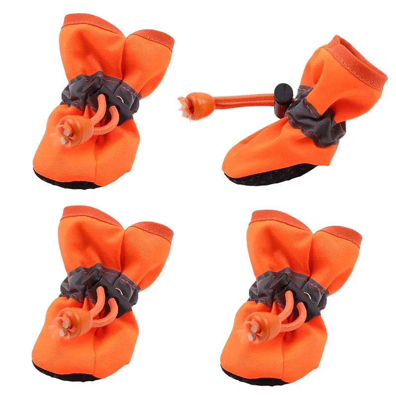 4Pcs Summer and Winter Pet Dog Shoes Hikuma Inu Anti-slip Rain Snow Boot Thick Warm for  Small Cats Dogs Puppy  *SHIP FROM CHINA *