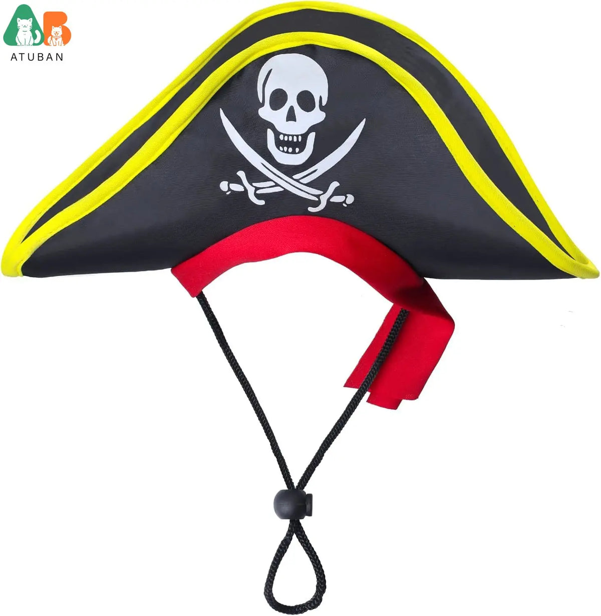 Pirate Hat with Pirate Skull Bandana Dog Cat