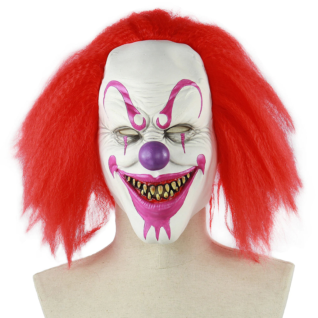 Halloween Costume Mask Scary Party Latex Clown Mask