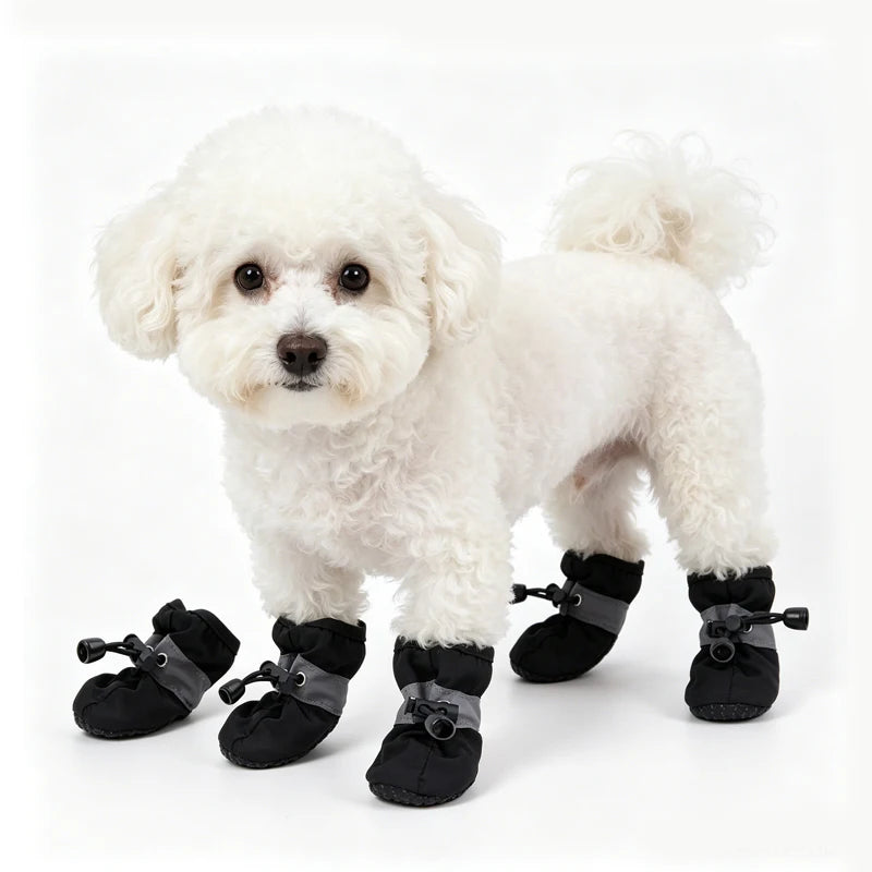 4Pcs Summer and Winter Pet Dog Shoes Hikuma Inu Anti-slip Rain Snow Boot Thick Warm for  Small Cats Dogs Puppy  *SHIP FROM CHINA *
