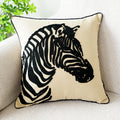 Soft Cushion Cover Orange Zebra
