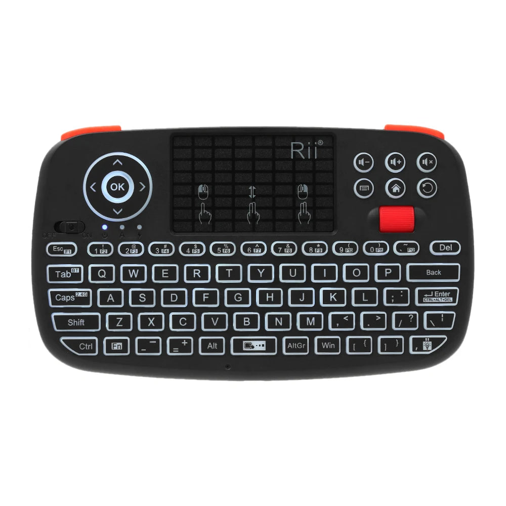 Portable Mini Wireless Keyboard With Backlit Keypad Touchpad - Android/Window