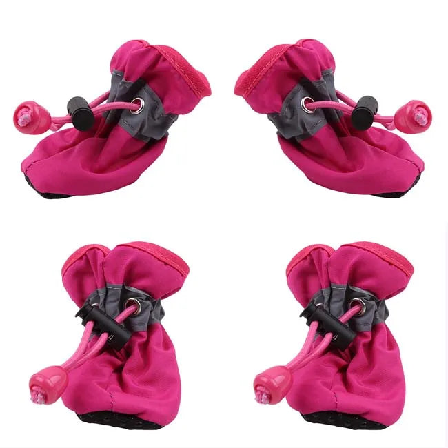 4Pcs Summer and Winter Pet Dog Shoes Hikuma Inu Anti-slip Rain Snow Boot Thick Warm for  Small Cats Dogs Puppy  *SHIP FROM CHINA *