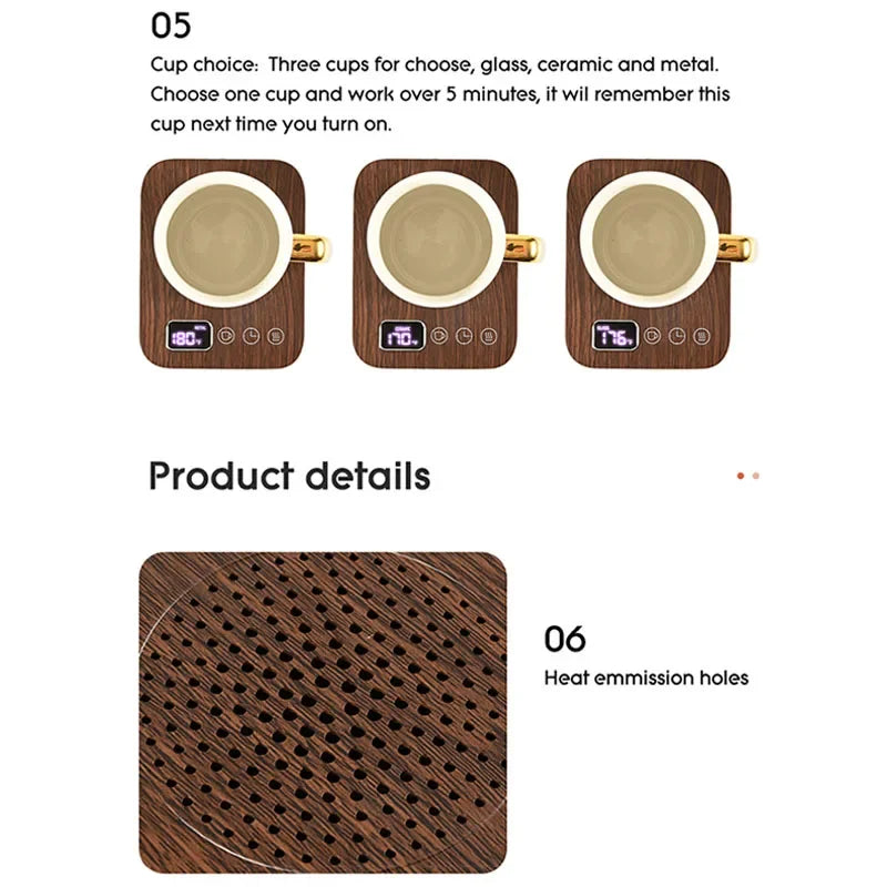 Coffee Mug Warmer for Desk Office Home 3 Temperature Setting